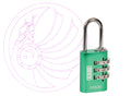 Kasp K10520GRED Aluminium Combination Padlock 20mm Green