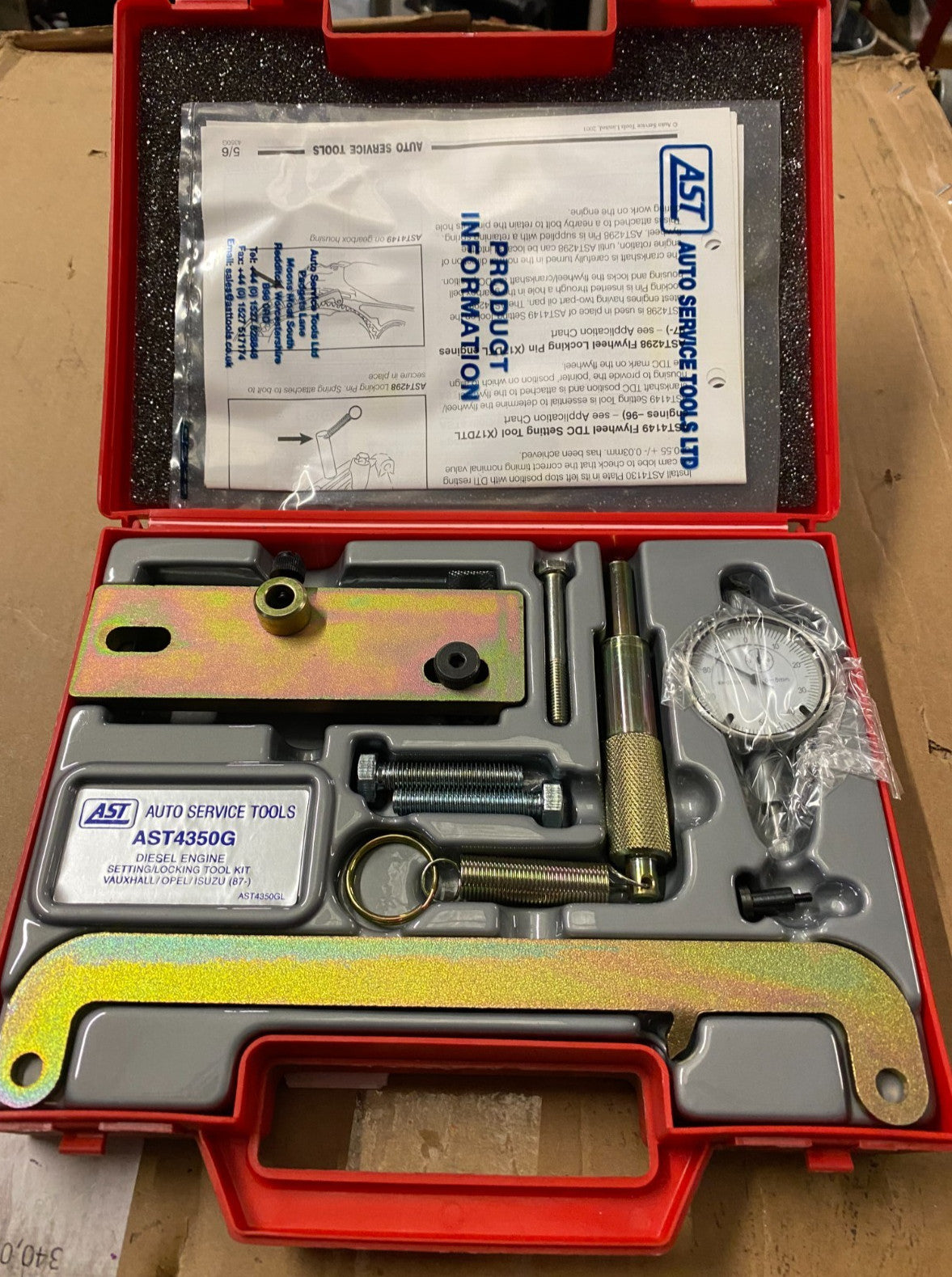 AST4350G Vauxhall/Opel Diesel Engine Timing Tool Kit