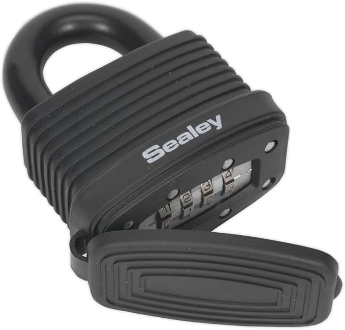 Sealey PL302CW Steel Body Weatherproof Combination Padlock 48mm