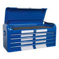 Sealey AP41104BWS Premier™ Retro Style Wide Topchest 4 Drawer - Blue with White