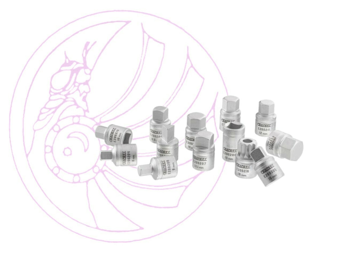 Expert by Facom E200203 13pc Drain-Plug Bit Set