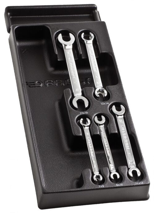 Facom MOD.43 5 Piece Flare Nut Spanner Wrench Set Module Tray 7-19mm