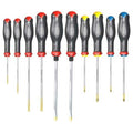 Facom AT.J10 Protwist 10 Piece Slotted, Phillips and Pozi Screwdriver Set