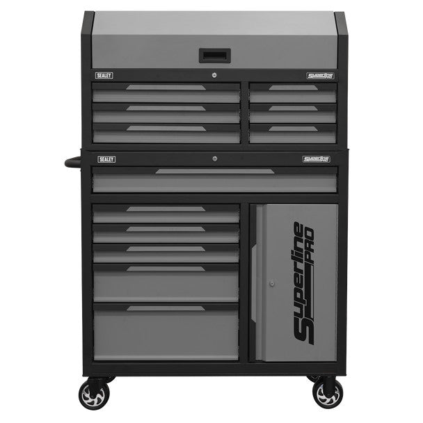 Sealey AP1080GR Superline Pro® Topchest & Rollcab Combination 12 Drawer-Grey