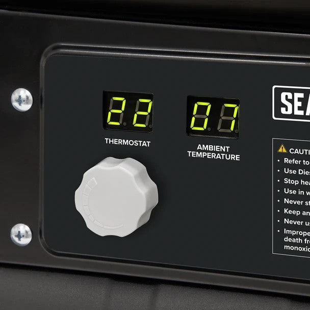 Sealey AB7081 Space Warmer® Kerosene/Diesel Heater with Wheels 70,000Btu/hr