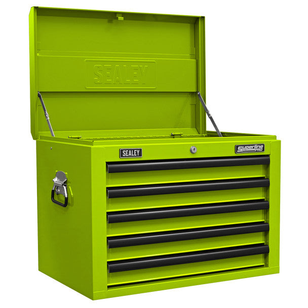 Sealey AP26059THV Superline PRO® Topchest 5 Drawer - Green/Black