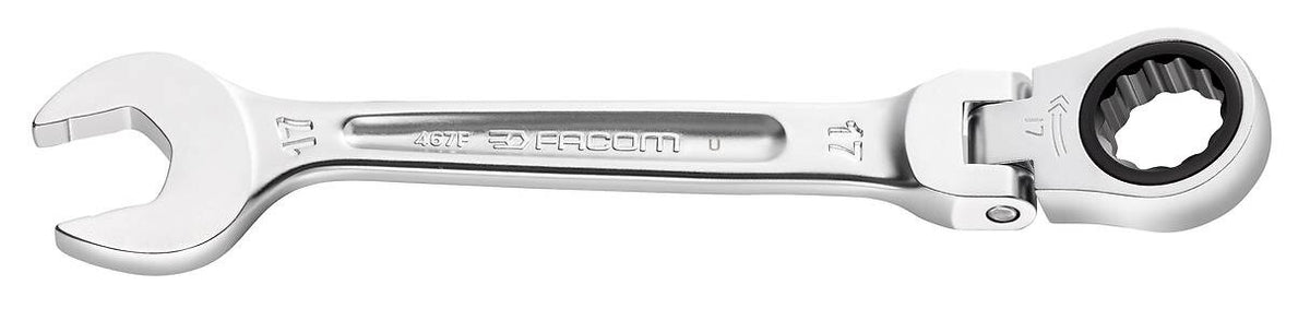 Facom 467BF.19 Flexible Anti-Slip Ratchet Combination Spanner 19mm