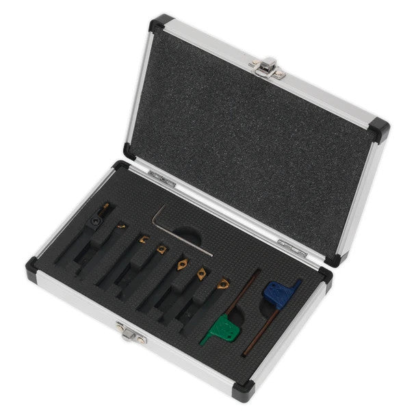 Sealey SM3025CS5  Indexable Lathe Turning Tool Set 8mm 7pc