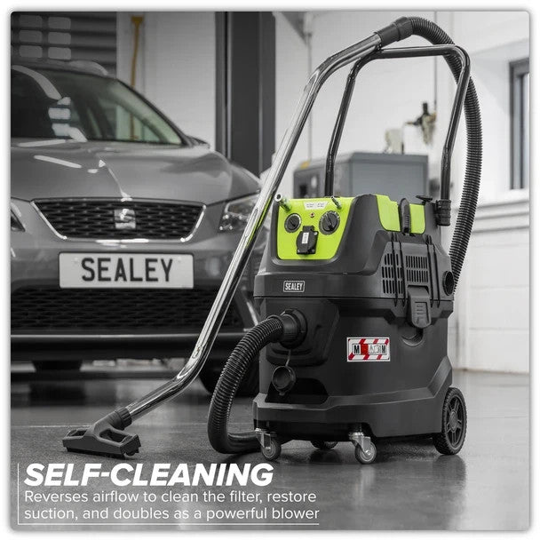 Sealey PC400MA M Class Dust-Free Industrial Wet & Dry Vacuum Cleaner 40L