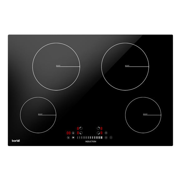 Baridi DH179 Integrated Induction Hob with 4 Cooking Zones 77cm 7200W Output