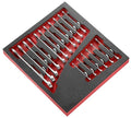 Facom MODM.440J17SLS 17 Piece Tethered Metric Combination Spanner Set In Foam