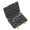 Sealey Siegen S0690 1/4" DR Socket Set 31pc 1/4"Sq Drive 6pt WallDrive Metric