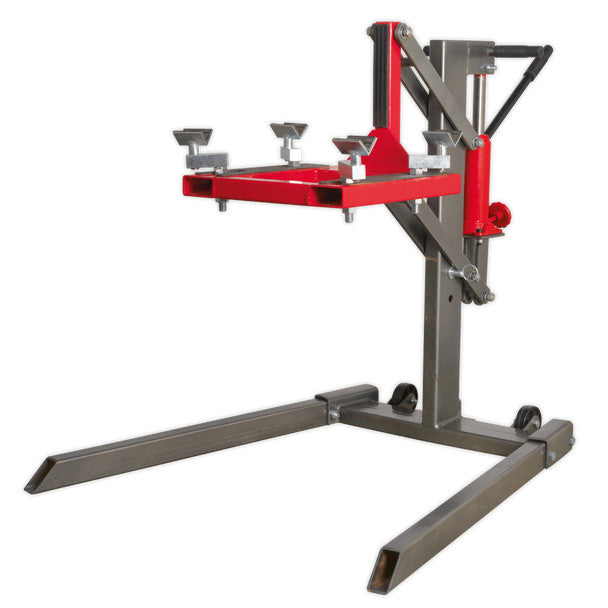 Sealey MCL500 Single Post Hydraulic Portable Motorcycle Lift 450kg Capacity