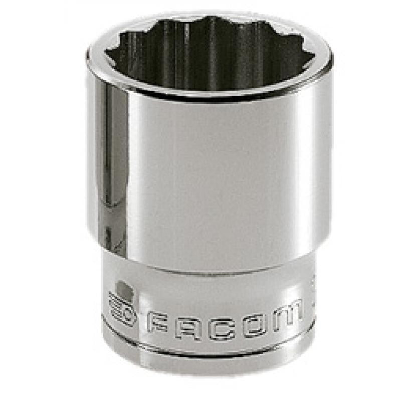 Facom S.12 1/2" Drive 12-Point Chrome Socket 12mm