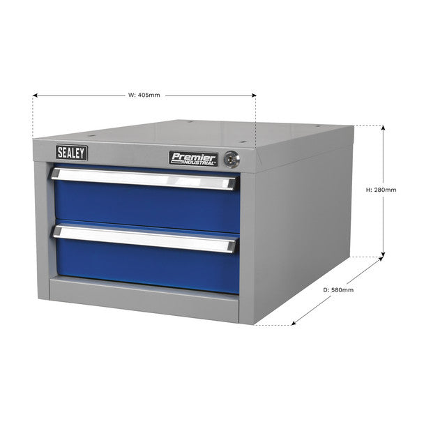 Sealey API15 Premier Industrial™ Double Drawer Unit for API Series Workbenches
