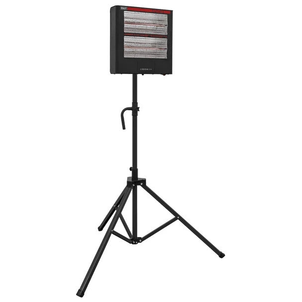 Sealey IR28CT Infrared Quartz Heater with Tripod Stand 1.4/2.8kW/230V