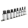 Sealey AK62258 Hex Socket Bit Set 1/2"Sq Drive 8pc