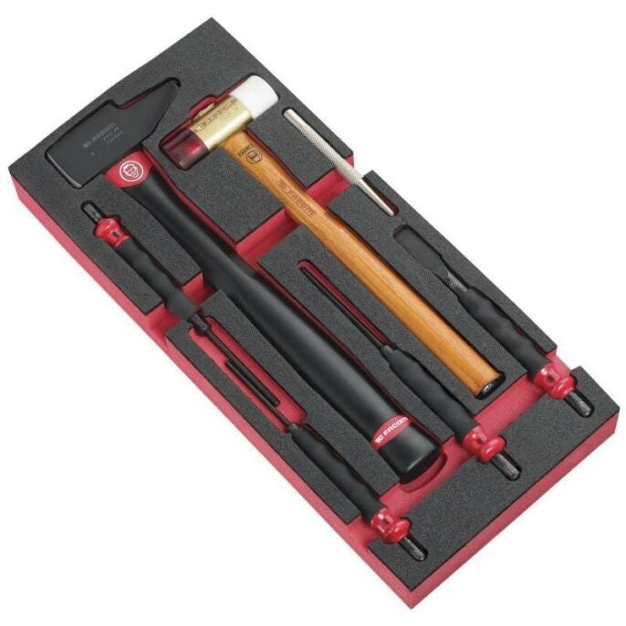 Facom MODM.MI6 7 Piece Impact Striking Tool Set Supplied in Foam Module Tray