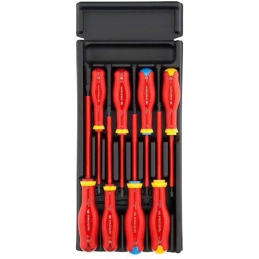Facom MOD.AT1VE PROTWIST VDE 8PC SCREWDRIVER SET MODULE