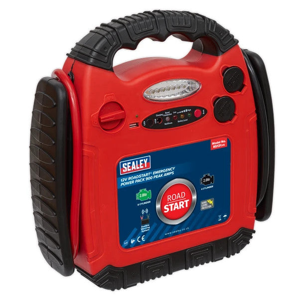 Sealey RS131 12V Emergency Jump Starter 900 Peak Amps