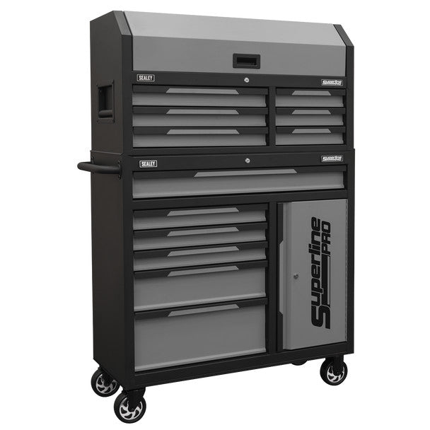 Sealey AP1080GR Superline Pro® Topchest & Rollcab Combination 12 Drawer-Grey