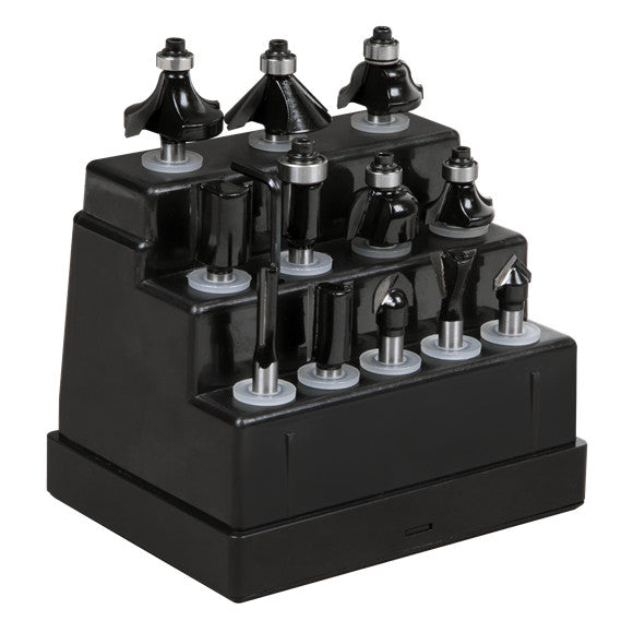 Sealey AK9912 Router Bit Set 1/4" Shank 12pc