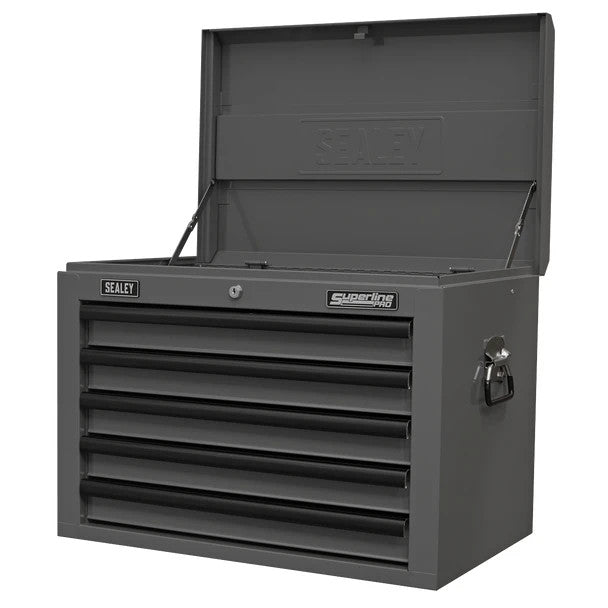 Sealey AP26059TG Superline PRO Topchest 5 Drawer - Grey/Black