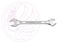 Facom 44.6X7 Metric Open End Spanner 6 x 7mm