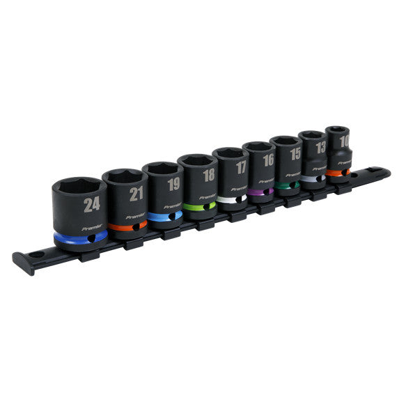 Sealey AK5618M Impact Socket Set 1/2"Sq Drive 9pc