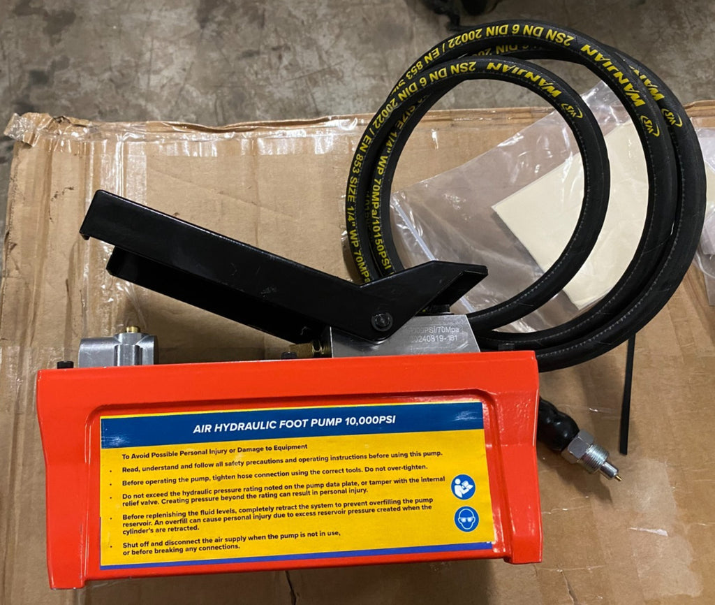 Air Hydraulic Foot Pump 10,000psi-Compressed Air to Power The Hydraulic System