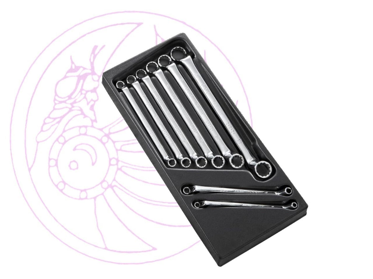 Expert by Facom E111710 Module of 8 Offset Ring Spanners - Metric