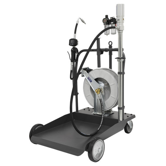 Sealey AK4562D Air Operated Oil Dispensing System with 10m Retractable Hose Reel