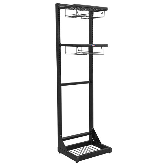 Sealey MS081FS Motorcycle Helmet & Gear Tidy, Freestanding