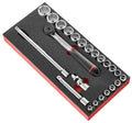 Facom MODM.S161-36 23 Piece 1/2″ Metric Drive Hex (6-Point) Socket Set In Foam
