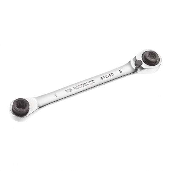 Facom 64C.S2 Quatro 4 Sizes in One Ratchet Spanner Set 16, 17, 18 & 19mm