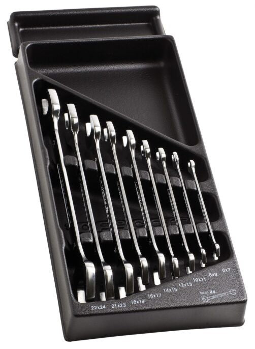 Facom MOD.44-1 9 Piece Metric Double Open Ended Spanner Set In Module
