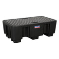Sealey DRP17 2 Drum Polyethylene Barrel Bund/Spill Pallet 1300 x 750 x 440mm
