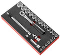 Facom MODM.SL171-36 1/2″ Drive Metric Hexagon (6-Point) Socket Set in Foam