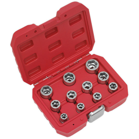 Sealey AK7281 Bolt Extractor Socket Set 3/8"Sq Drive 11pc