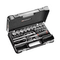 Facom S.161-5P12 1/2"Socket Set With MBOX Performance Round Head Ratchet Set