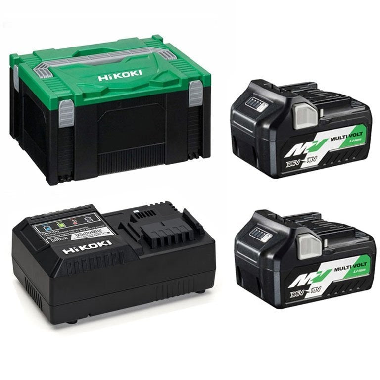 HIKOKI KC18DPL 18V BRUSHLESS TWINPACK COMBI DRILL AND IMPACT DRIVER KIT