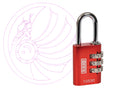 Kasp K10530REDD Aluminium Combination Padlock 30mm Red