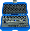 LASER TOOLS 6420 Low Profile Go Thru Socket & Bit Set 29pc