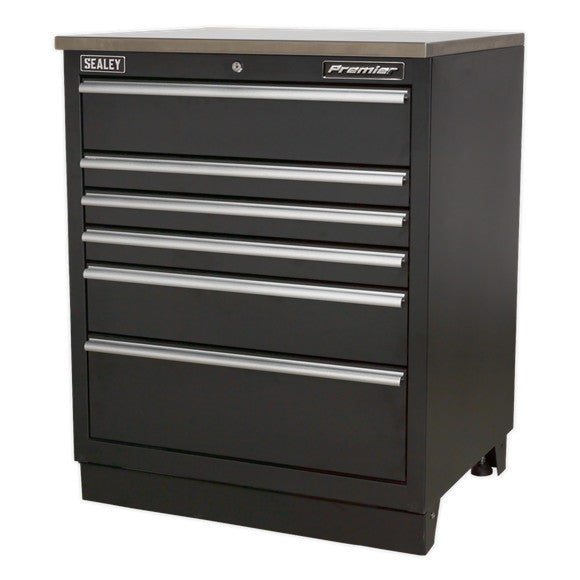 Sealey APMS03 Heavy-Duty Modular Floor Cabinet 6 Drawer 775mm
