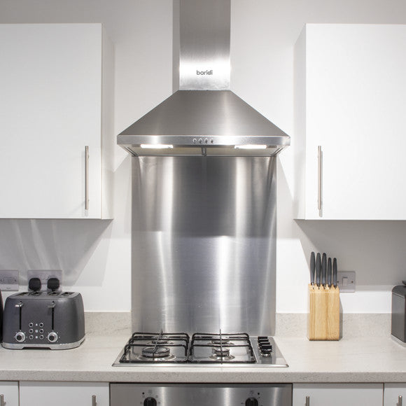 Baridi DH193 Splashback for Cooker Hoods 60 x 75cm - Stainless Steel