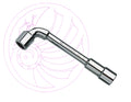 Facom 75.16 Forged Metric 6 X 6 Point Angled Open-Socket Wrench 16mm