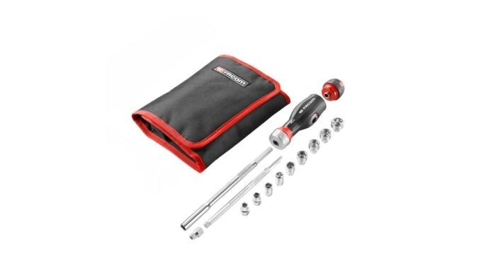 Facom ATCL.3.12PB 12 Piece ProTwist 3 In 1 Dual Ratcheting Multibit Set with 1/4