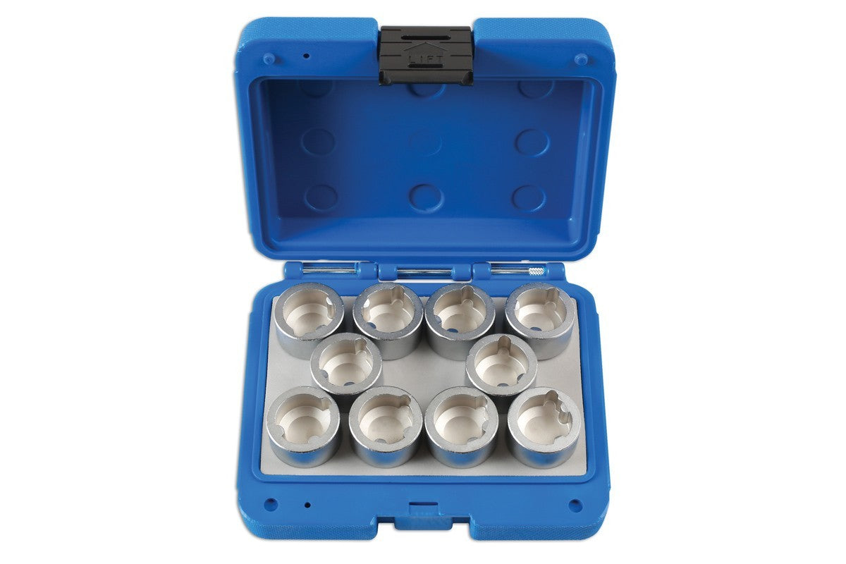LASER TOOLS 6859 Locking Wheel Nut Key Set 10pc - for Land Rover