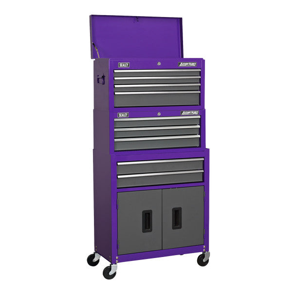 Sealey AP2200BBCPSTACK American PRO® Topchest, Mid-Box Tool Chest & Rollcab