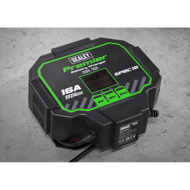 Sealey SPBC16 Premier Fully Automatic Battery Charger & Maintainer 16A